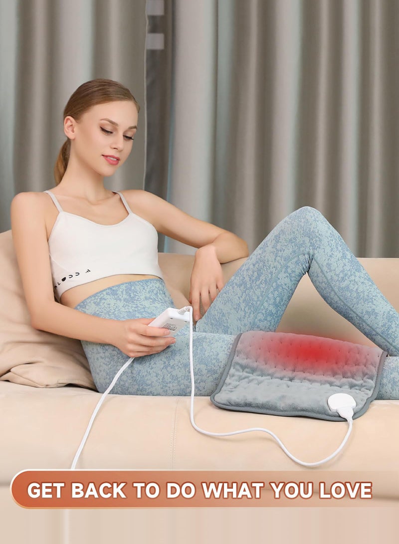 HailiCare وسادة تدفئة بطانية العلاج الطبيعي التخلص من التعب دافئ شتوي لتخفيف آلام الظهر وسادة حرارة رطبة للرقبة والكتفين مع إيقاف التشغيل التلقائي إعدادات الحرارة الكهربائية أفضل هدايا دافئة للنساء - Image 3