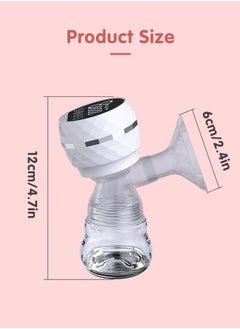 Super ZYouth Wearable Breast Pump, Electric Hands-Free Breast Pumps with 3 Modes, 9 Levels, LED Display, Rechargeable, White  - Image 2