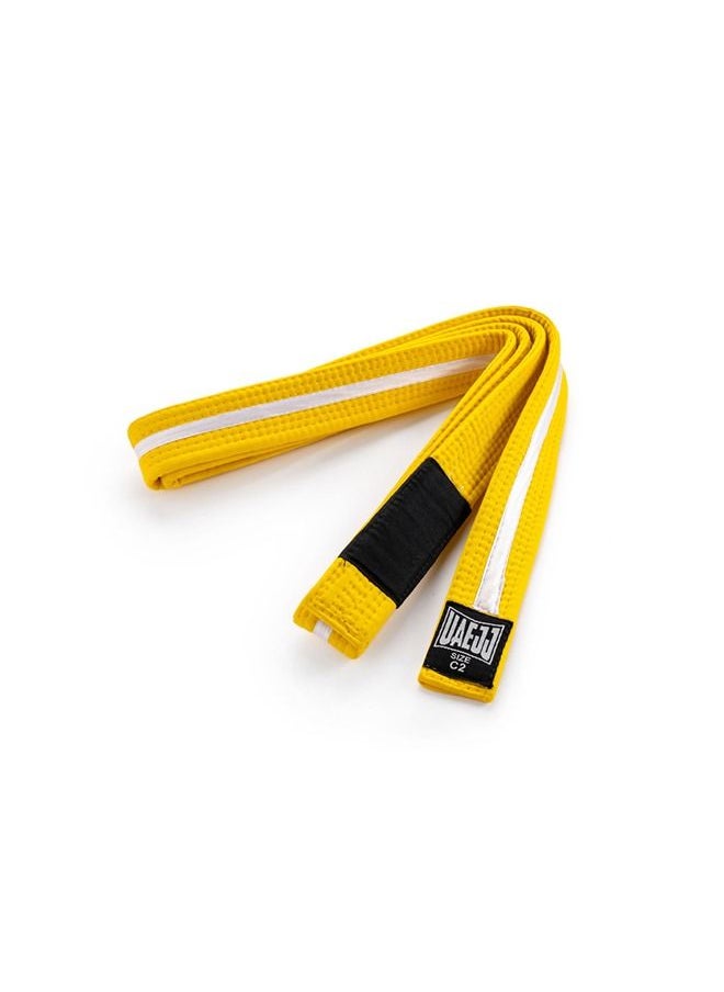 UAEJJ - Jiu Jitsu Kimono Karate & Martial Arts Belt For Adults (Yellow) - Image 1