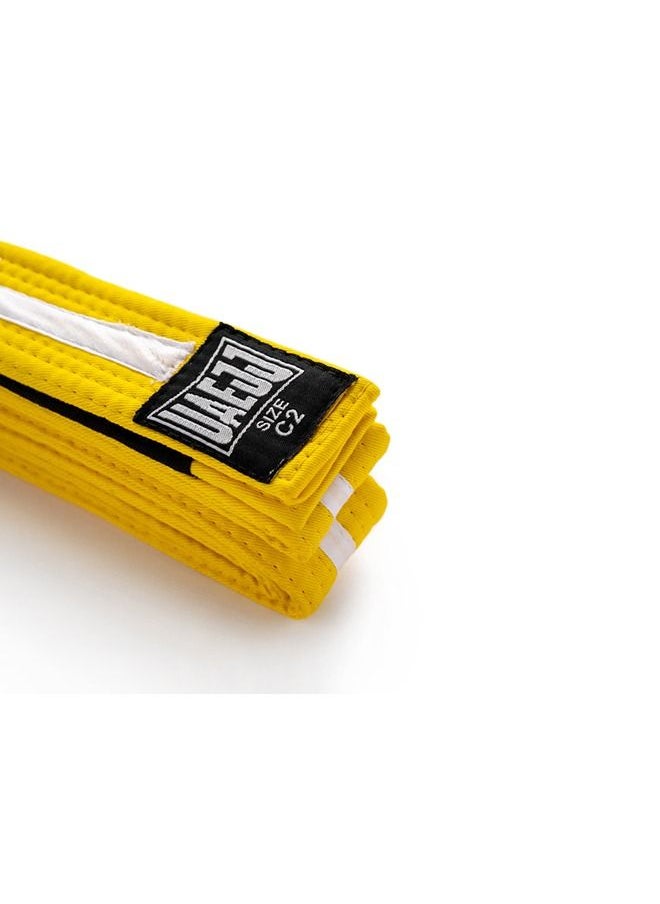 UAEJJ - Jiu Jitsu Kimono Karate & Martial Arts Belt For Adults (Yellow) - Image 1