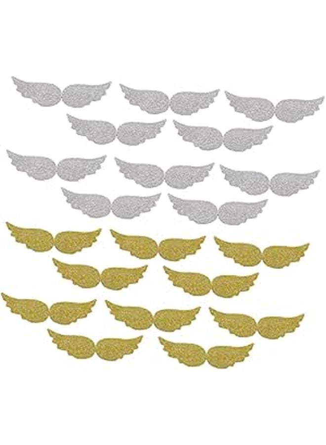 Embroidered Angel Wings Patches 20pcs Sew On Applique For Clothing Accessories - Image 1