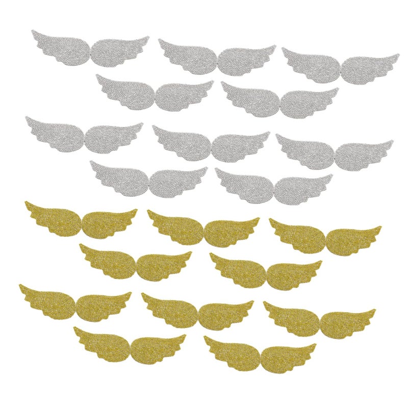Embroidered Angel Wings Patches 20pcs Sew On Applique For Clothing Accessories - Image 2