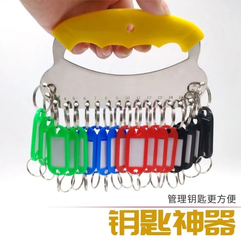 Key Plate Thickened Disc With Marker Key Plate Key Storage Management Key Ring Hand Guard Key Plate - Image 4