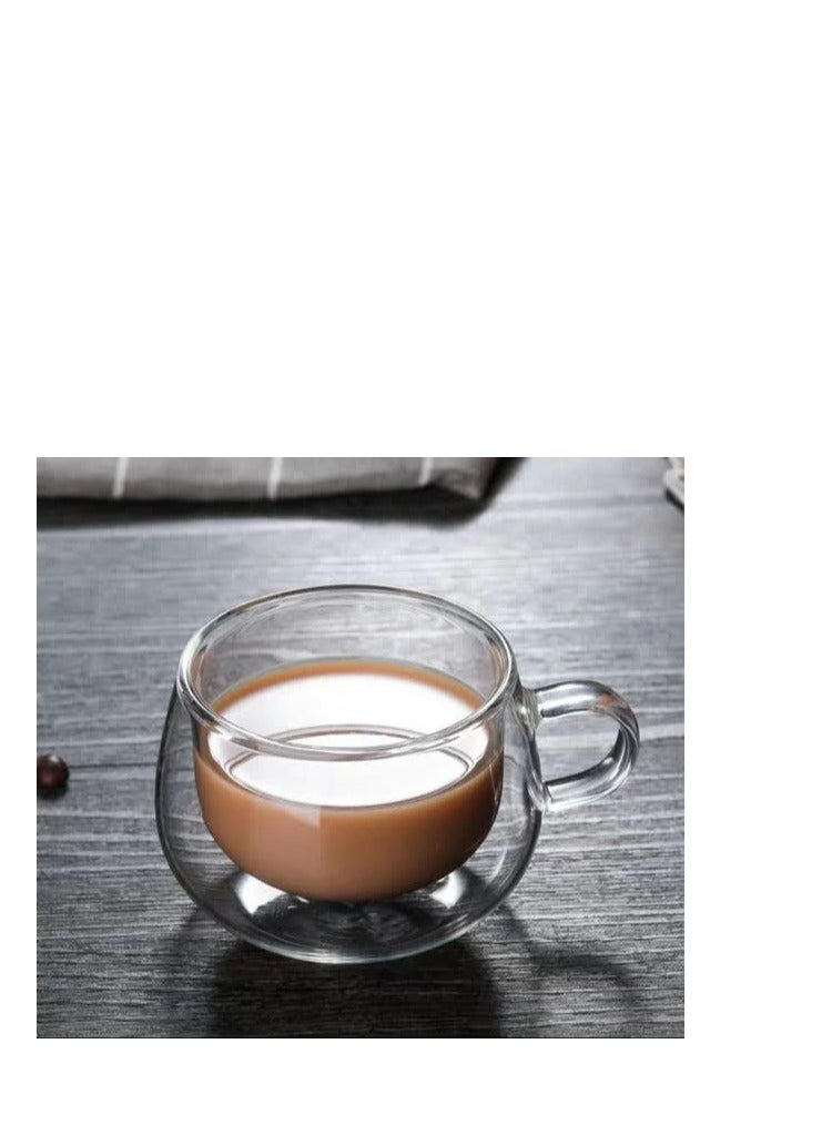 Double glass tea mug, handmade - Image 3