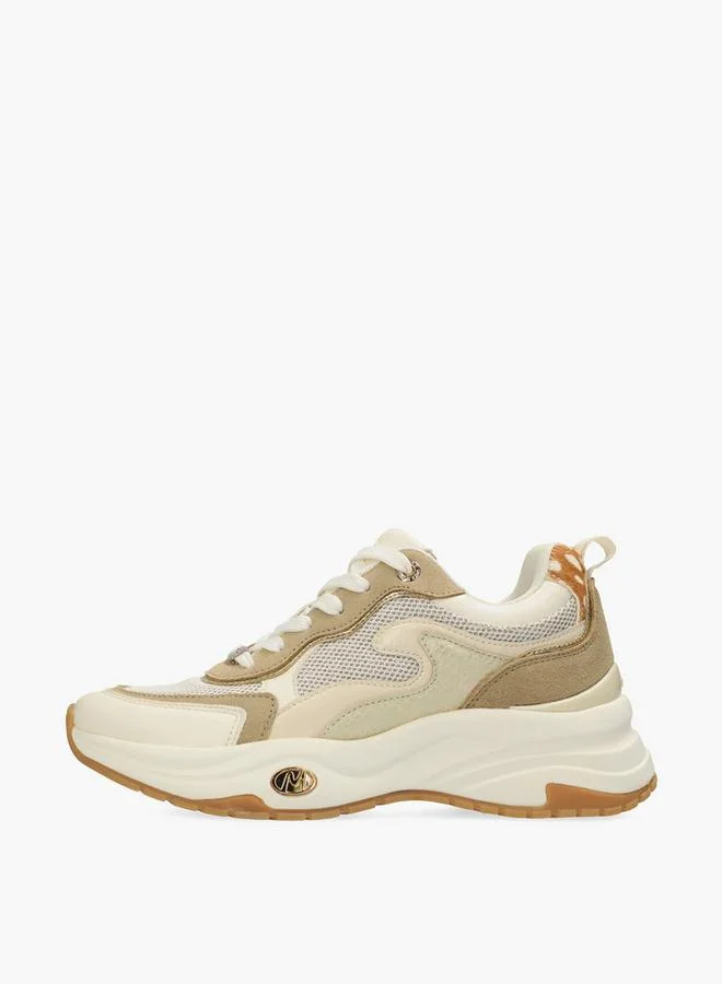 Mexx BEIGE Women Lace-Up Sneakers for Women | Best Price UAE