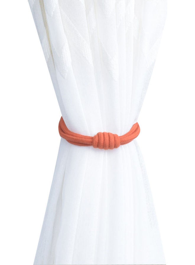 NIBEMINENT Magnetic Curtain Buckle Tieback Holdback Drape Holder Orange