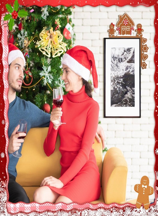 Yaocom زينة باب معدنية على شكل خبز الزنجبيل من ياوكوم، مقاس 11.8 بوصة × 11.8 بوصة، لتزيين إطار باب عيد الميلاد، لوحة معدنية على شكل خبز الزنجبيل، مناسبة لتزيين زاوية الخزانة والرف والنافذة والجدار، ديكورات عيد الميلاد للمنزل والمكتب والمطبخ - Image 5