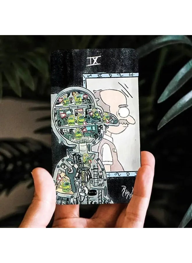 NIBEMINENT Mysterious Tarot Cards 78 Deck Cards in "Gravity Falls" Style 78 Deck Card Edition English Version Fantasy Beginner Tarot Card Board Game - Image 5