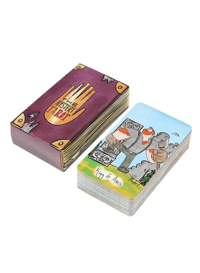 NIBEMINENT Mysterious Tarot Cards 78 Deck Cards in "Gravity Falls" Style 78 Deck Card Edition English Version Fantasy Beginner Tarot Card Board Game - Image 2