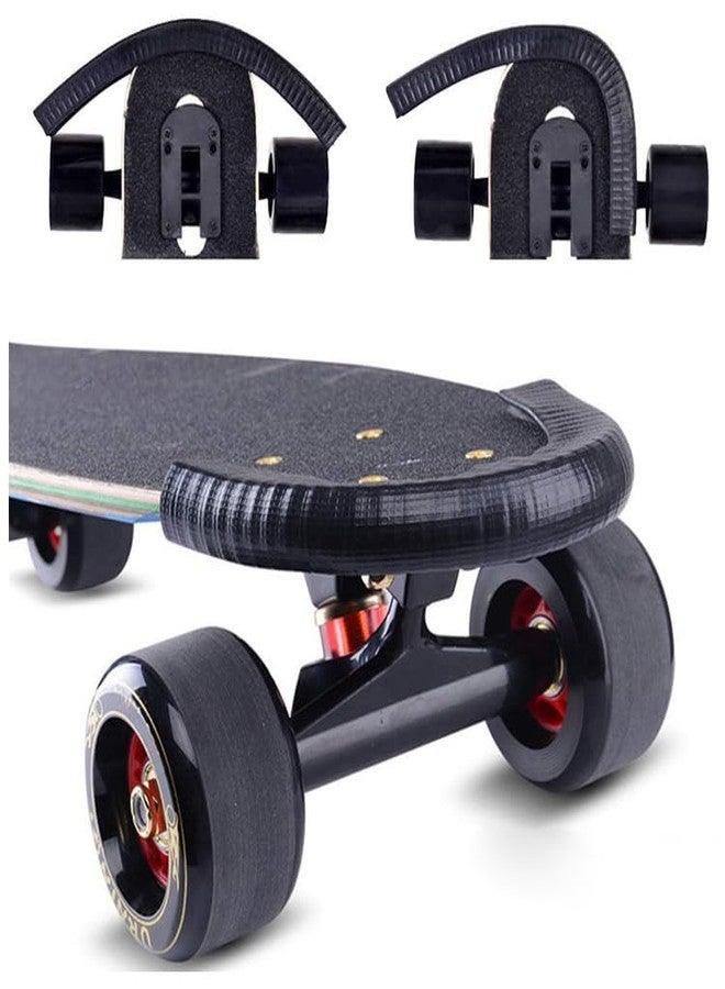 SquEqu 4 Pack 35CM Skateboard Deck Guards Protector Sleeve Strip Skate Board Longboard Edge Protective Cover Tail Nose Protection Bumper Guard Shock Absorbing Anti-Collision Heavy Duty - Image 4