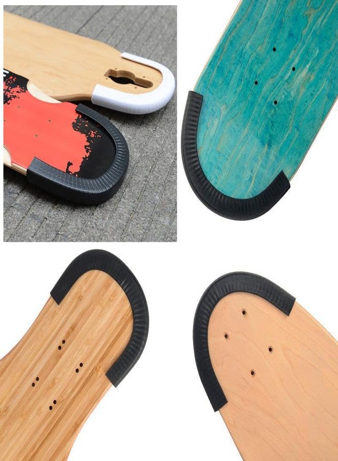 SquEqu 4 Pack 35CM Skateboard Deck Guards Protector Sleeve Strip Skate Board Longboard Edge Protective Cover Tail Nose Protection Bumper Guard Shock Absorbing Anti-Collision Heavy Duty - Image 3