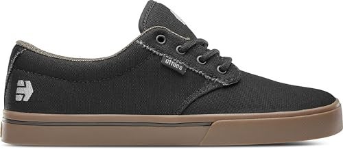 Etnies Jameson 2 Eco Sustainable Skate Style Reinforced Cupsole Cushioned Feel Everyday Sneakers Vegan BlackCharcoalGum 55 - Image 1