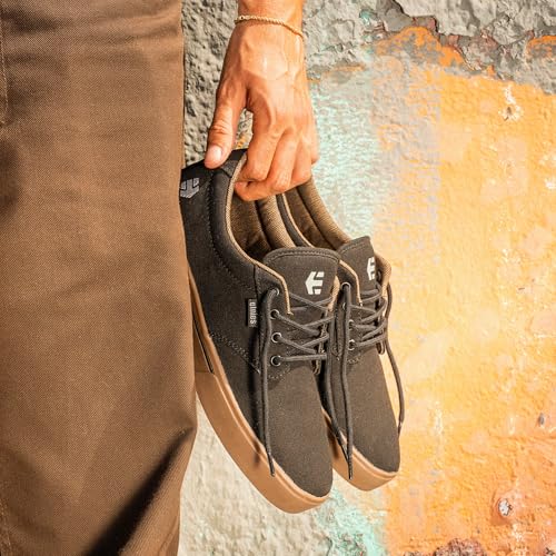Etnies Jameson 2 Eco Sustainable Skate Style Reinforced Cupsole Cushioned Feel Everyday Sneakers Vegan BlackCharcoalGum 55 - Image 3