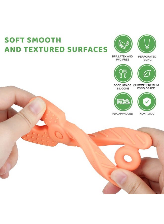 Yinghezu 8 Pack Chew Baby Teething Toys for 0-12 Months, Freezable BPA Free Silicone Baby Molar Teether Chew Toys, Hammer Wrench Spanner Pliers Hand Saw Shape Baby Girl's Boy Car Seat Toy - Image 5
