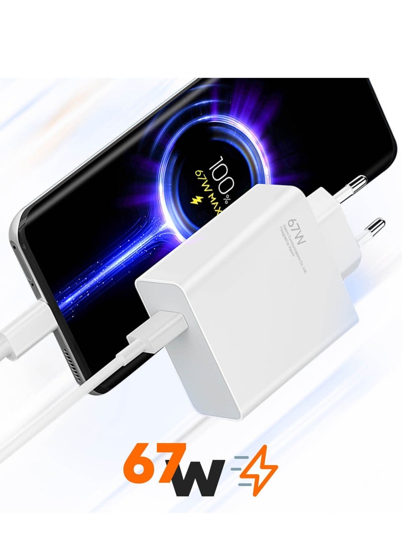 MUNTAQI Xiaomi Original Xiaomi USB 67W Wall Charger with USB to USB-C Cable included - Image 3