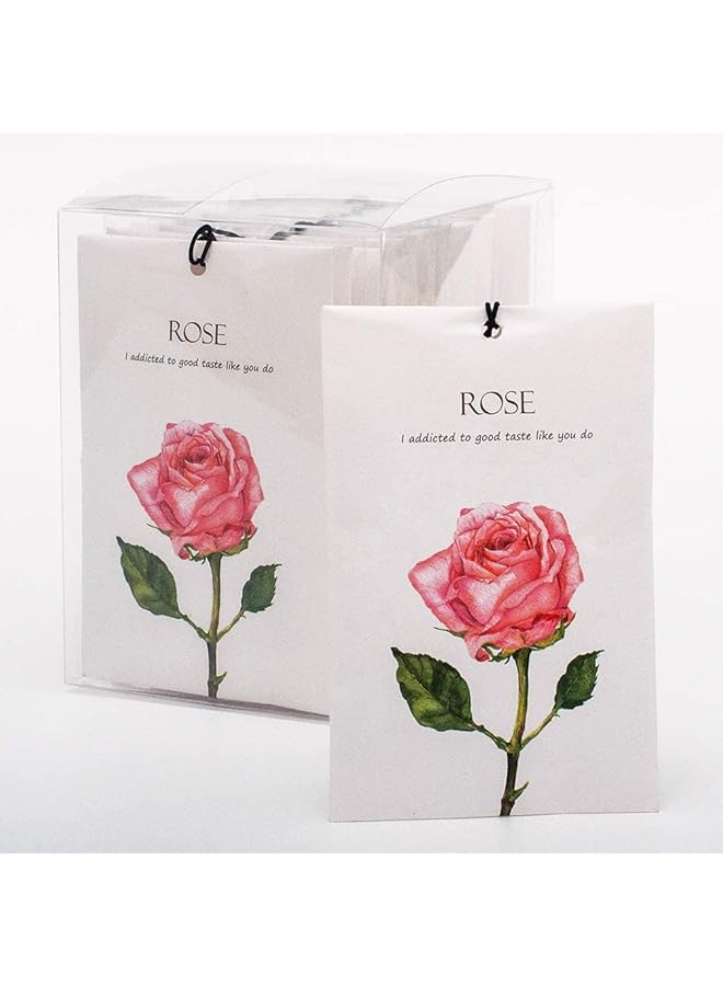 erorex Rose Sachet 1Box 12Pcs Rose Dried Flower Bag Scent Sachet Drawer Freshener Rose Closet Air Freshener Scented Drawer Deodorizer Freshener For Drawers Closet Home Car Fragrance Product - Image 1