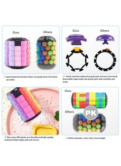 R.Y.Toys R.Y.TOYS Rotate and Slide Puzzle-Design Patent,Fidget Toys(Restore Order/Create Patterns) 8 Colors,4, 6 and 8 Layers-Detach Piece for Quick Play,Brain Teaser,Sensory Toy Gift,Stocking Stuffers  - Image 4