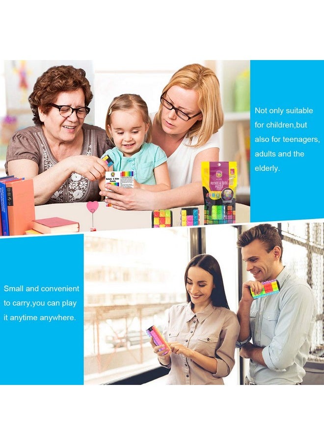 آر. واي. تويز لعبة أحجية الدوران والانزلاق من RYTOYS - تصميم حاصل على براءة اختراع، ألعاب فيدجيت (استعادة النظام/إنشاء أنماط) 8 ألوان، 4 و6 و8 طبقات - قطعة منفصلة للعب السريع، لعبة تحفيزية للعقل، هدية لعبة حسية، هدايا صغيرة  - Image 3