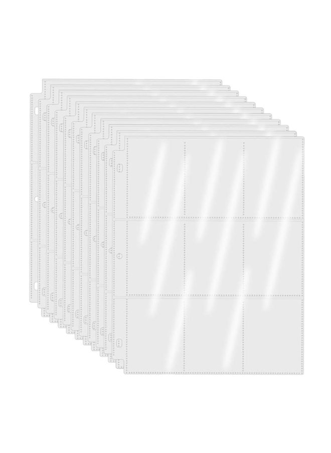 WOT I WOT I 9-Pocket Trading Card Sleeves - 80 Pages, 1440 Pockets Double-Side Card Sleeves Clear Page Protectors for 3 Ring Binder Holds Sports Cards, Game Cards  - Image 5