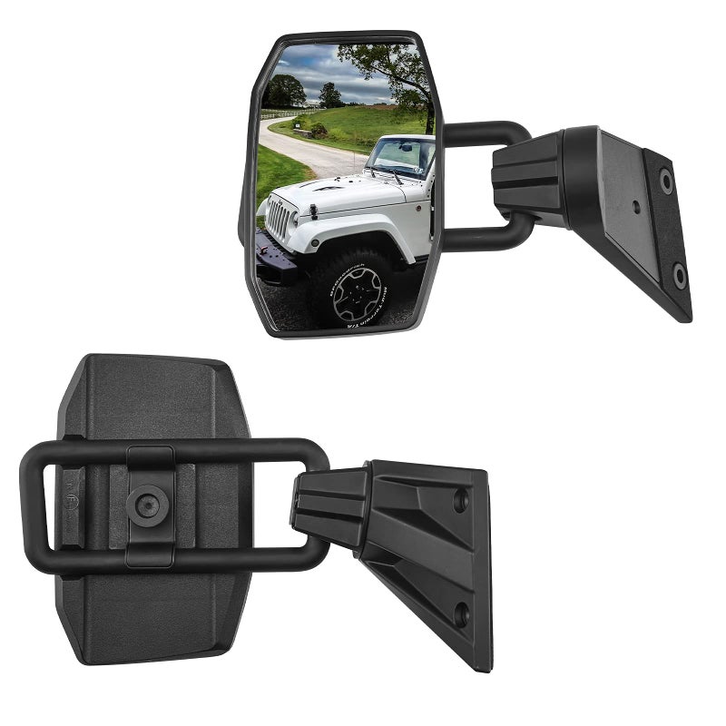 Mirrors Doors Off Compatible with Wrangler QMPARTS No Vibrate Wobble Side View Mirrors EasyInstall Doorless Side Quick Release Mirror for Safe Doors Off Driving for Wrangler JK JKU 20072018