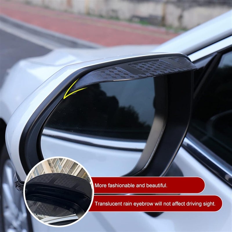 Wivplex Rainproof Side Mirror Eyebrow Shield for Camry 2018 - Image 4