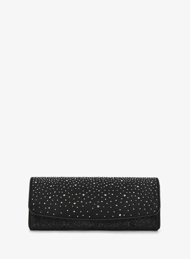 Flora Bella Embellished Clutch With Chain Strap