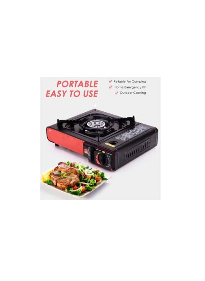 REBENUO 2-in-1 Portable Gas Burner Stove Camping and Backpacking Gas Stove Burner with Carrying Case Jiham Single Burner Camping Gas Stove - Image 3