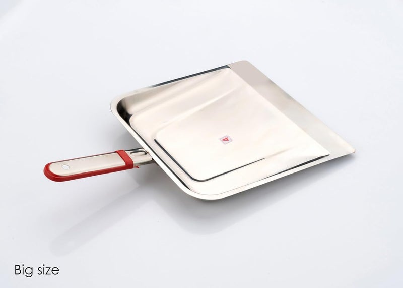 NHD Premium Stainless Steel Supli | Dusting pan | Dust pan with Long Handle | Duct Cleaning | Dust Picker | Stainless Steel Dustpan/Supdi - Strong & Durable (Big Size) - Image 2