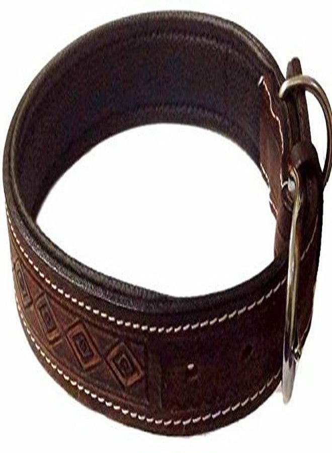 Skora Pure Leather Brown Dog Collar - Image 2