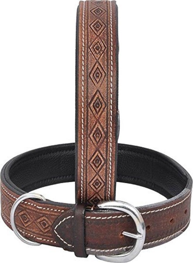 Skora Pure Leather Brown Dog Collar - Image 1