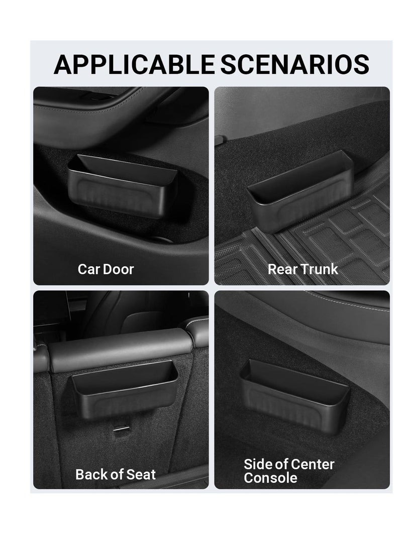 Generic Center Console Organizer for Tesla Model Y Model 3 Model S Model X, Tesla Accessories, Silicone Storage Box for Glasses, Key, Card Case, Phone, Tesla Interior Accessories, Black - Image 3