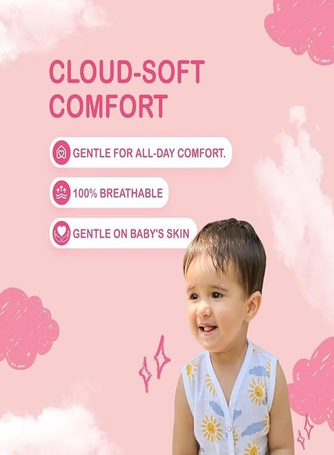 Kidbea Newborn Baby Jhabla Unisex – Organic Cotton Muslin Top | Soft & Breathable Summer Wear for Boys & Girls | Star and Chick Print Infant Clothing (6-9 Months) - Image 5
