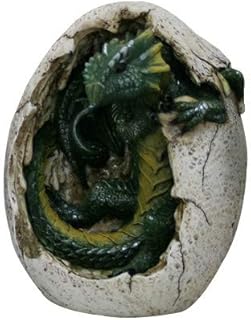 PTC PTC 4.75 Inch Green Dragon Hatchling in Egg Casing Statue Figurine  - Image 1