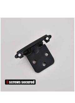 SYOSI 1/2 Inch Overlay Cabinet Door Hinges, Flush Cabinet Hinges, 2 Pack Matte  - Image 5