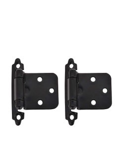 SYOSI 1/2 Inch Overlay Cabinet Door Hinges, Flush Cabinet Hinges, 2 Pack Matte  - Image 1