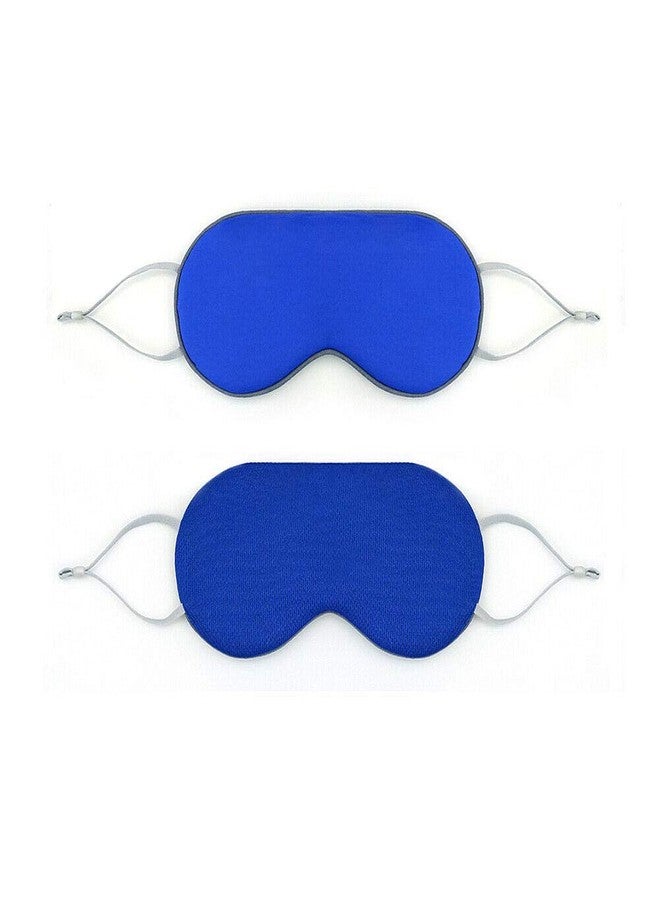 Magik 2-in-1 Double-Sided Sleep Eye Mask Warm&Cool Travel Breathable Blindfold Mask (Royal Blue, 1 Pack) - Image 1
