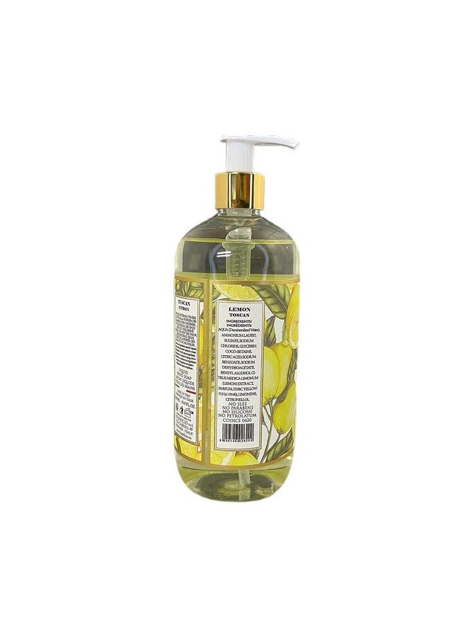 هوبفيكيو صابون اليد السائل الفاخر: صابون سائل مضاد للحساسية ومرطب ومنظف بلطف وخالي من الكبريتات، 16.9 أونصة سائلة (ليمون توسكان) - Image 3