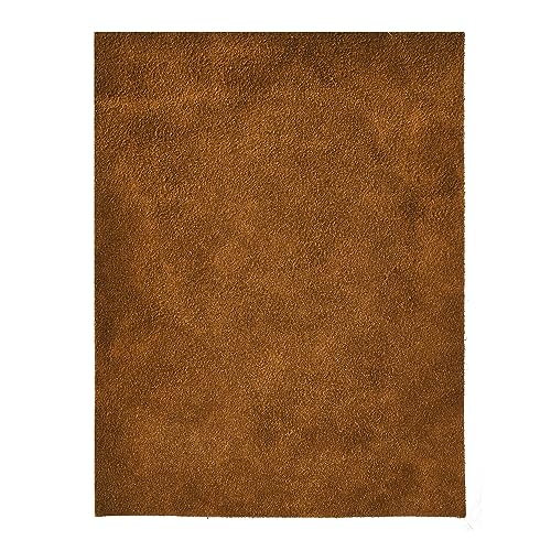 Realeather SS0811-2002 Suede Leather Sheet for Crafting, 3-4oz, Medium Brown, 1-Piece - Image 2