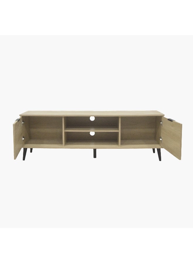 Home Box Movo-Lasero 2 Door TV Unit for TV Upto 70 Inches- Oak - Image 2