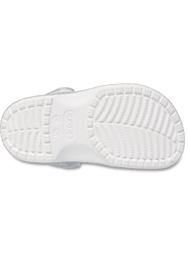 crocs Kids Classic Iridescent Glitter Clog