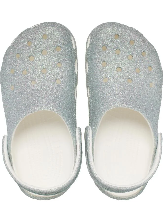 crocs Kids Classic Iridescent Glitter Clog