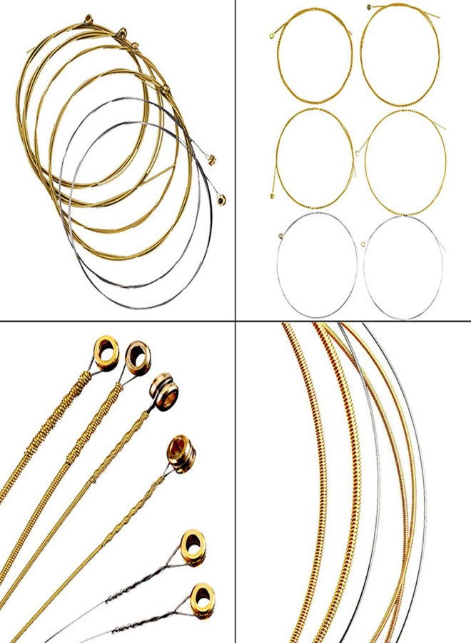 3 Sets of Acoustic Folk Guitar String Set Strings Stainless Steel Wire Core Copper Alloy Wound, 6pcs/set (.007-.047) - Image 5