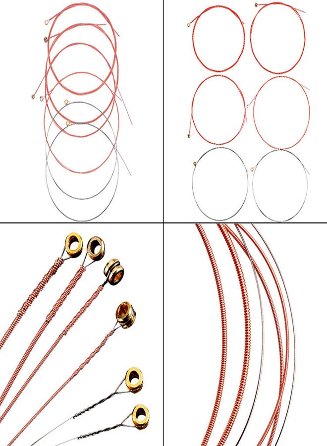 3 Sets of Acoustic Folk Guitar String Set Strings Stainless Steel Wire Core Copper Alloy Wound, 6pcs/set (.007-.047) - Image 4