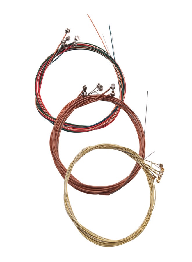 3 Sets of Acoustic Folk Guitar String Set Strings Stainless Steel Wire Core Copper Alloy Wound, 6pcs/set (.007-.047) - Image 2