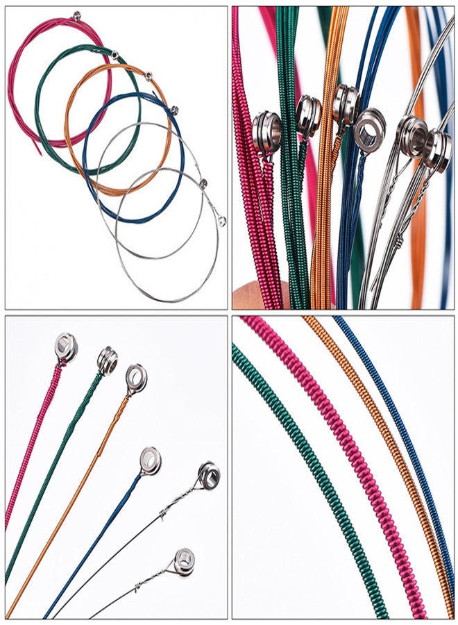 3 Sets of Acoustic Folk Guitar String Set Strings Stainless Steel Wire Core Copper Alloy Wound, 6pcs/set (.007-.047) - Image 3