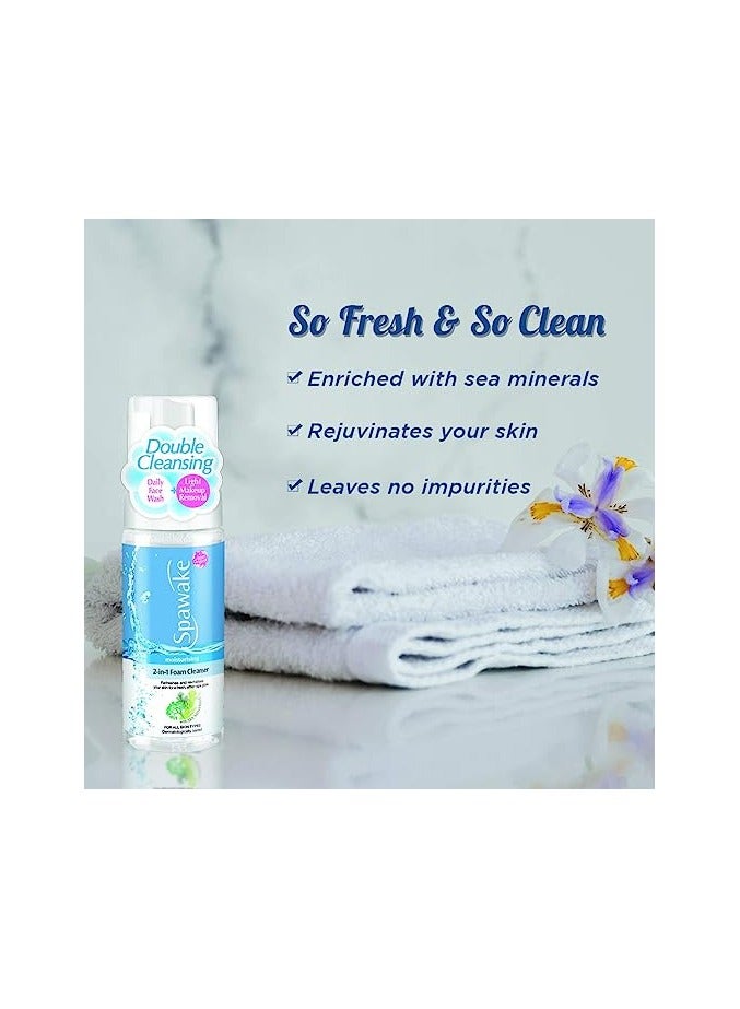 Spawake Moisturising Face Cleanser 2 in 1 Foaming Face Wash - Image 3