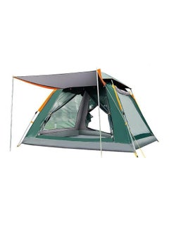 Yuwell Camping Tent with Instant Setup 4 Person Person Waterproof Tent with WeatherTech Technology Double-Thick Fabric And Carry Bag, Sets Up In Few Minutes Automatic Tent For Outdoor 210X210X140CM Green  - Image 1