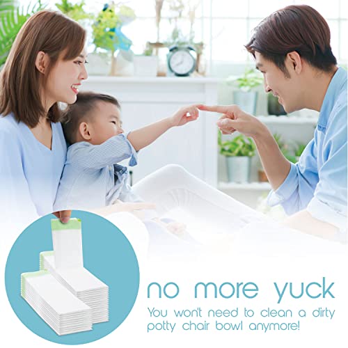 Tidy Tots TidyTots Disposable Potty Chair Liners for Potty Training Toddlers | Value Pack of 32 Disposable Potty Liners for Toddlers | Portable Potty Chair Refill Pack - Image 5