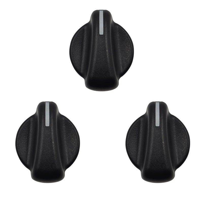 LXROAR01 3PCS AC Heater Switch Control Knob Compatible with Jeep Wrangler 19992006 Year for Dodge Ram 1500 2500 3500 19982003 Year for 05011218AC 5011218AC - Image 3