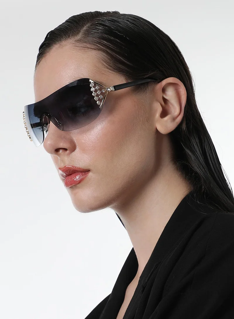 Haute Sauce The Swirl Rectangular Sunglasses - Coffee Brown